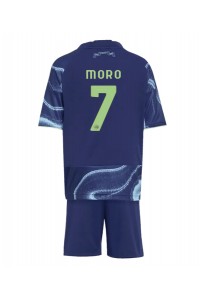 Ajax Raul Moro #7 Babytruitje Uit tenue Kind 2025-26 Korte Mouw (+ Korte broeken)